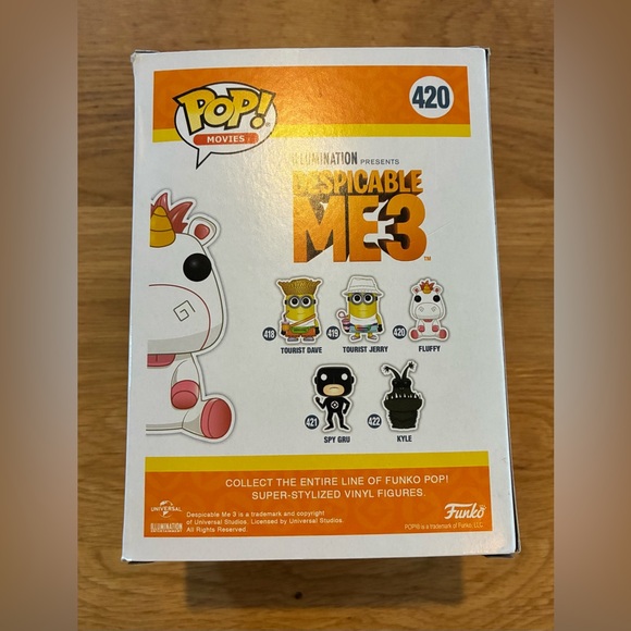 Despicable Me 3 Fluffy Unicorn 420 Vinyl Figure - Picture 4 of 10